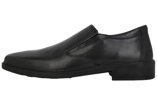Esse Comfort Men's Leather Cushioned Plain Toe Slip-On - Black - view 5