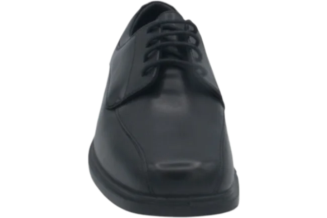 Benelaccio Boys' Leather Bicycle Toe Lace-Up Dress Shoes - Black - view 5