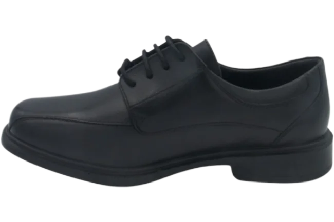 Benelaccio Boys' Leather Bicycle Toe Lace-Up Dress Shoes - Black - view 4