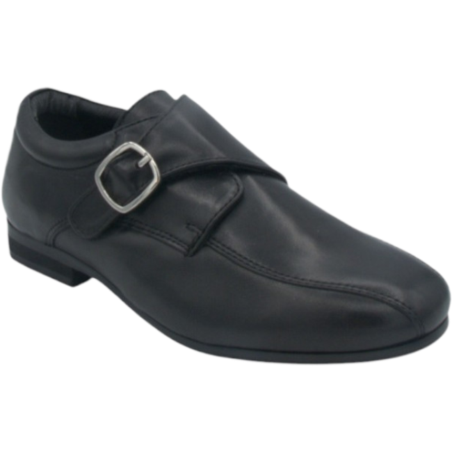 Benelaccio Sleek Boys Square Buckle Velcro Shoe
