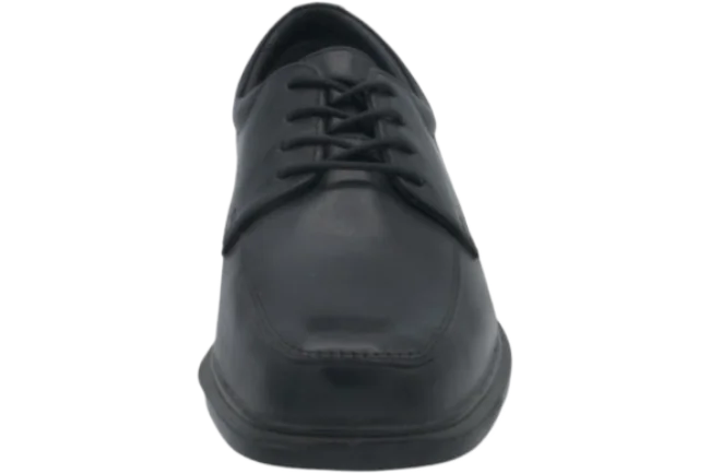 Benelaccio Boys' Leather Moc Toe Lace-Up Dress Shoes - Black - view 4