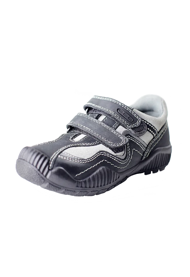 Benelaccio Boys' Leather Casual Shoes - Grey